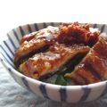 doiko's cooksnap of when they made ズボラ♪秋刀魚とニラの丼.