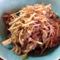 とまとだいすき〜☆'s cooksnap of when they made 麺つゆで簡単♡しめじとしらたき炒め.