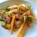 ろでむん's cooksnap of when they made じゃがいもとピーマンの炒め物.