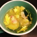 冷やしトマト's cooksnap of when they made ズッキーニのベーコン玉子スープ.