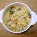 ゆいこ２１００'s cooksnap of when they made 子供も大好き！小松菜とカニカマの炒飯.