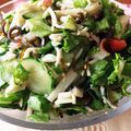 ♪ペコちゃん♪'s cooksnap of when they made 茹でレタスとカニかまと塩こんぶのサラダ.