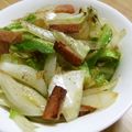 ノイズちゃん's cooksnap of when they made 春新キャベツの外葉と新玉ねぎのスパム炒め.