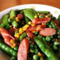 のこのこかのこ's cooksnap of when they made シーセージとスナップエンドウのバター醤油.