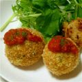 あきさちこう's cooksnap of when they made ＊ヘルシー！揚げないライスコロッケ＊.