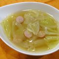 くらら♪☆'s cooksnap of when they made ウインナーとキャベツのコンソメスープ.