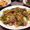 murayaka's cooksnap of when they made 春キャベツと豚肉のオイスタースース炒め.