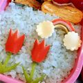 momoぽん☆'s cooksnap of when they made キャラ弁: 虹&雲.