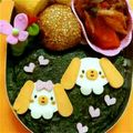 朋愛t's cooksnap of when they made キャラ弁♡チーズでわんちゃん.