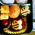 miko1965's cooksnap of when they made ミツバチ君（キャラ弁オカズ）.