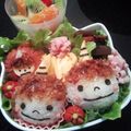 りぃせぇるぅ～'s cooksnap of when they made 節分に☆鬼っ子弁当（キャラ弁）.