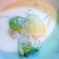 ぴぉたん's cooksnap of when they made 新玉　新じゃが　そらまめの豆乳スープ.