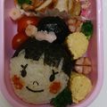 ちゅちゅみぃ☆'s cooksnap of when they made キャラ弁　おだんごな女の子.