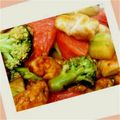 こもも♩♩'s cooksnap of when they made 簡単ダイエット！ささみとトマトブロコリ☆.