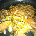 tenko11057's cooksnap of when they made かぼちゃと牛肉の味ぽん炒め.