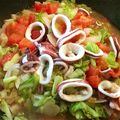 ウスアジコ's cooksnap of when they made イカキャベツトマトの蒸し煮.