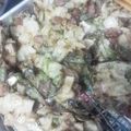 ェルちゃ's cooksnap of when they made 新玉ねぎとスナップエンドウのかき揚げ.