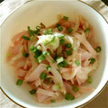 まめはっぱ's cooksnap of when they made 新玉ねぎと鶏ささみの簡単おつまみ.