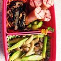 めめちゃん。's cooksnap of when they made お弁当★アスパラときのこのバター醤油炒め.