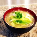 ぶ〜こ♡'s cooksnap of when they made 甘みたっぷり簡単味噌汁。.
