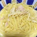 みーことり's cooksnap of when they made ベーコンとほうれん草のクリームパスタ.