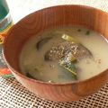 おしす's cooksnap of when they made 一振りで！おいしい味噌汁♪.
