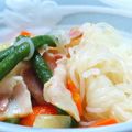 腹の上のポニョポニョ's cooksnap of when they made しらたきとベーコンの煮物.