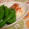 rie-tin's cooksnap of when they made スナップえんどうのお手軽おつまみ.