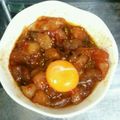 まゆqくるり's cooksnap of when they made お手軽！マグロの韓国風ユッケ.