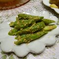 leafmama's cooksnap of when they made アスパラガスのピリ辛胡麻和え.