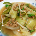 ひろよし1201's cooksnap of when they made 青梗菜ともやしのひき肉炒め.