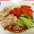 さって's cooksnap of when they made 豚冷しゃぶ冷麺.