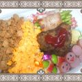 さちゅママ's cooksnap of when they made お弁当に★ウインナーｄｅ芋虫【キャラ弁】.