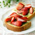 ＊＊rose＊＊'s cooksnap of when they made *苺と抹茶no和スイーツトースト*.