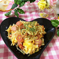 Akeimmy's cooksnap of when they made あと一品♪ウインナーとえのきの卵とじ♪.
