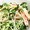 ♪ミチル♪'s cooksnap of when they made カイワレと納豆のカニカマサラダ.