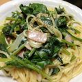 菜都樹ＳＡＩ's cooksnap of when they made ほうれん草とベーコンのクリームスパゲティ.