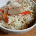シュウとユイ's cooksnap of when they made おでんの残り汁で♪ヘルシー炊き込みご飯.