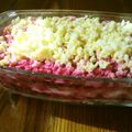 ふくめい's cooksnap of when they made ロシア風レイヤーサラダ（ビーツ入り）.