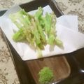 uzu1118's cooksnap of when they made ブロッコリーの茎のかき揚げ♪　抹茶塩.