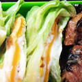 莉華ﾏﾏ's cooksnap of when they made お弁当の１品！レタスと仲良し目玉焼き!?.