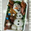 mamapico's cooksnap of when they made アナと雪の女王『オラフ』キャラ弁.