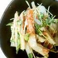 ぱにぱる's cooksnap of when they made 簡単に一品♪ちくわと貝割れ大根のサラダ.