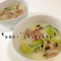 papikun's cooksnap of when they made 青梗菜とソーセージのミルクスープ.