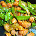 みさき_123's cooksnap of when they made 簡単★絹さやとウインナーのケチャップ炒め.