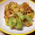 liolion's cooksnap of when they made 空豆とちくわのかきあげ.