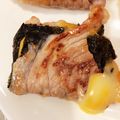 ぴちおさん's cooksnap of when they made 豚肉の海苔＆チーズくるくる巻き.