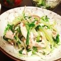 kikusui's cooksnap of when they made 水菜と鶏ムネの塩麹サラダ.