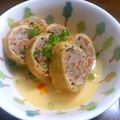 ナウちゃん's cooksnap of when they made 油揚げと鶏ごぼうのくるくる煮.