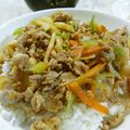 うみりん３'s cooksnap of when they made 甘辛☆豚肉と野菜の混ぜご飯.